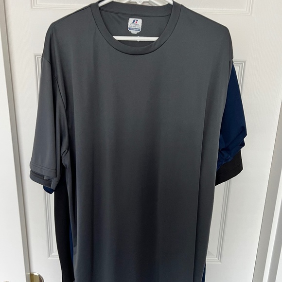 LOT (Qty - 10) RUSSELL ATHLETIC Workout shirts Dri-POWER - Picture 1 of 5